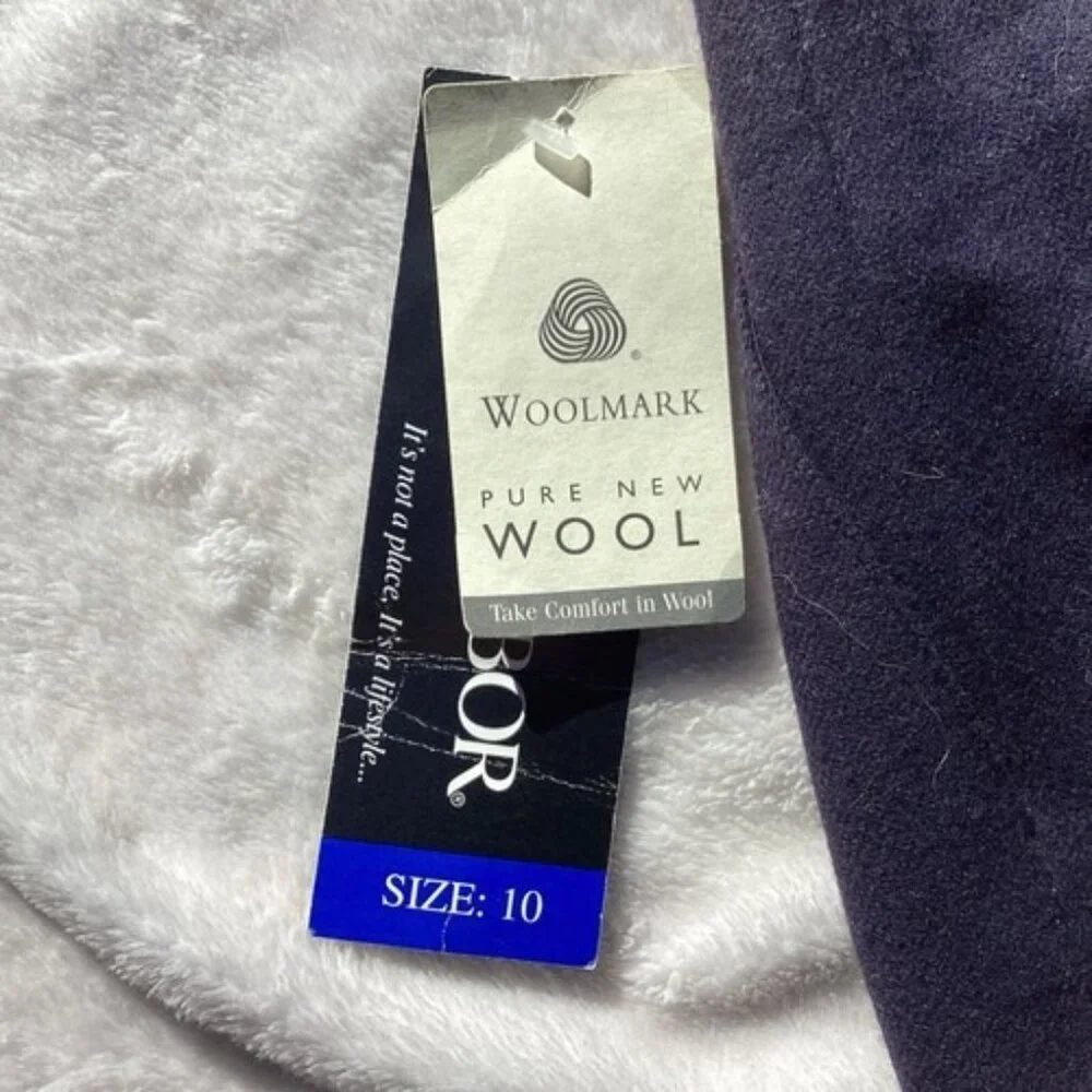 Sag Harbor 100% Pure Wool Dark Blue Navy Women’s Straight Pencil Skirt Sz10 NWT - Picture 4 of 5